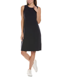 Eileen Fisher Round Neck Shift Dress Blue