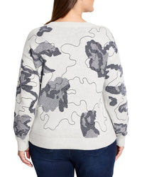 Nic+Zoe Womens Nic + Zoe Plus Direction Drift Sweater, 1X