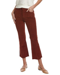 Dl1961 Bridget Paprika Corduroy Cropped Bootcut Jean Red 23" Waist