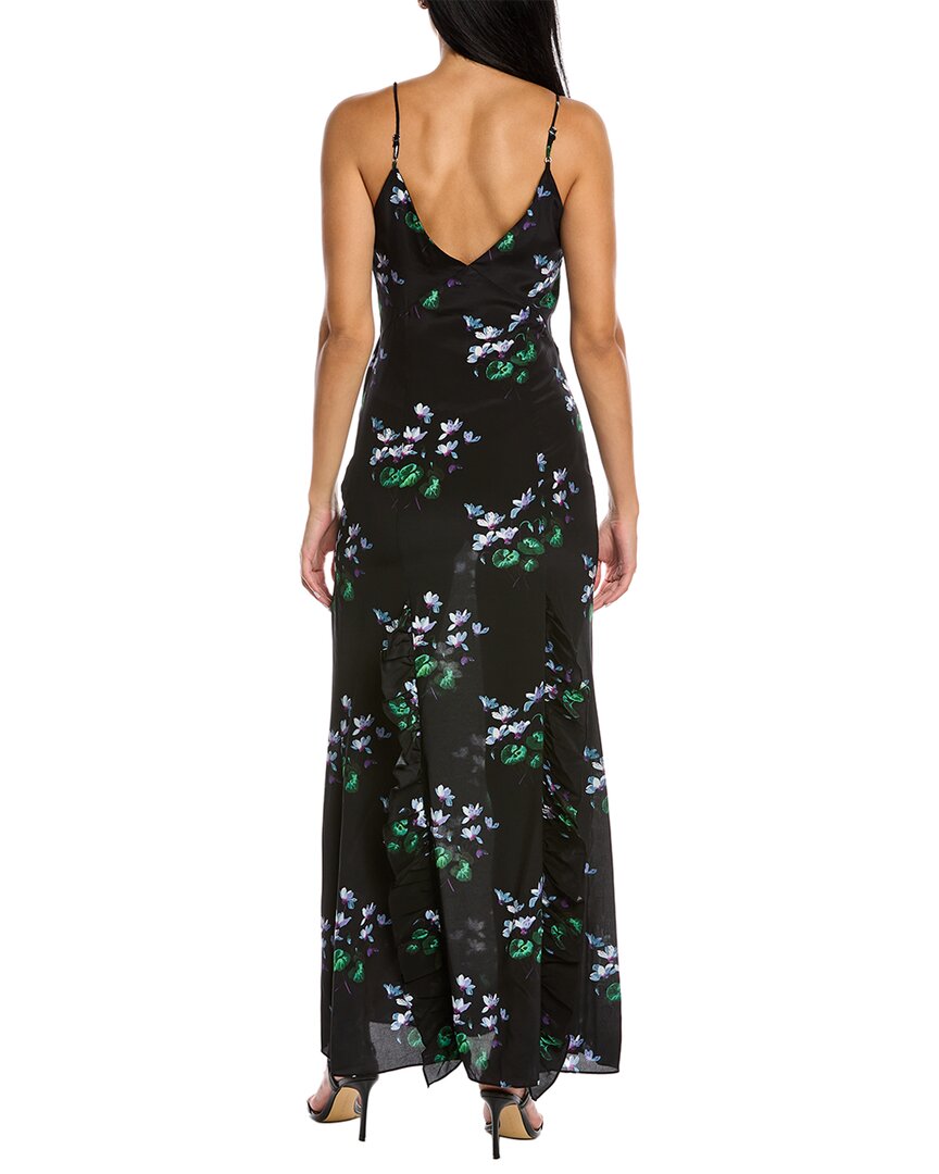 Les Rêveries Ruffle Cami Silk Maxi Dress