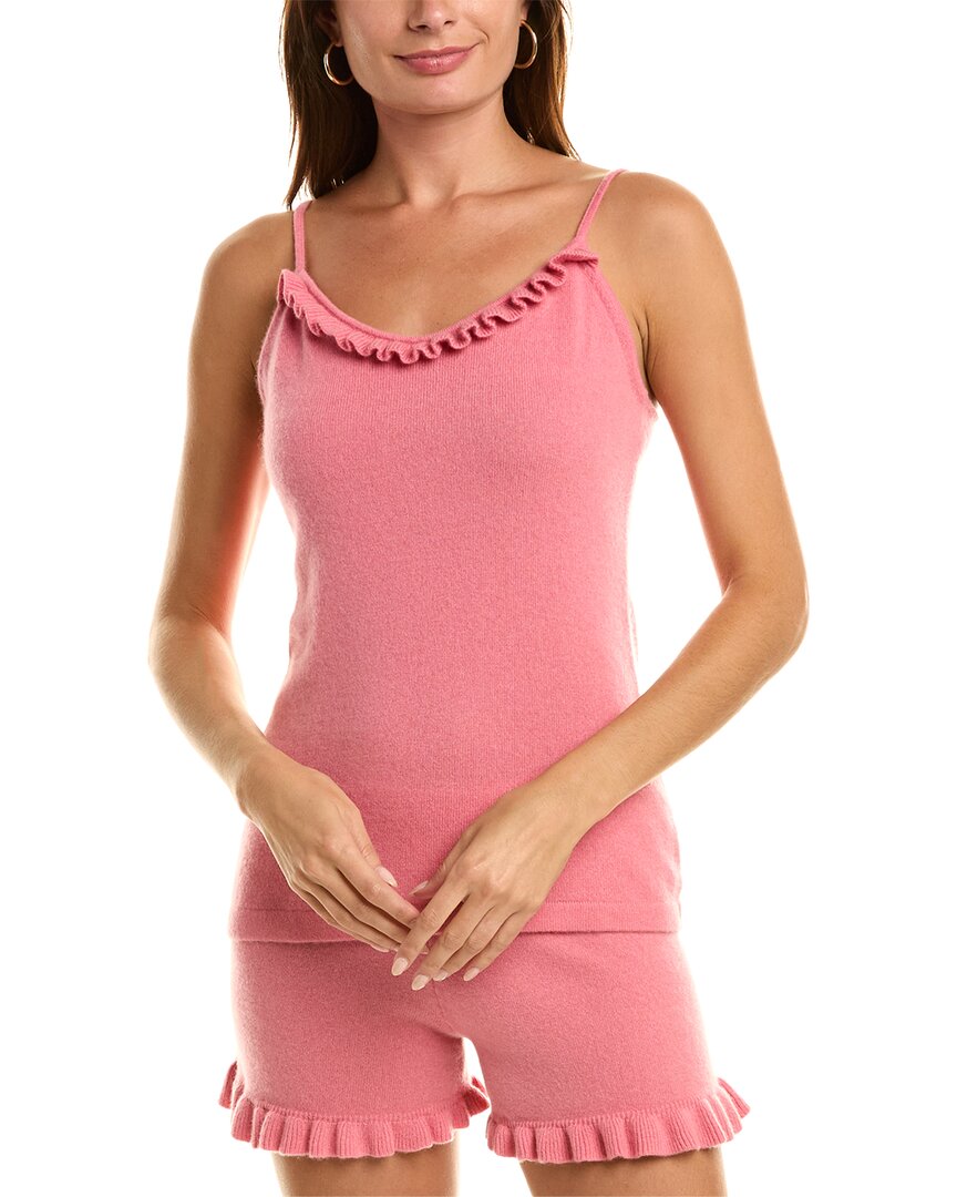 Sofiacashmere 2Pc Cashmere Cami & Short Set Pink
