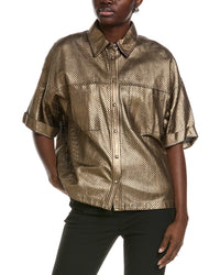 Brunello Cucinelli Leather Shirt