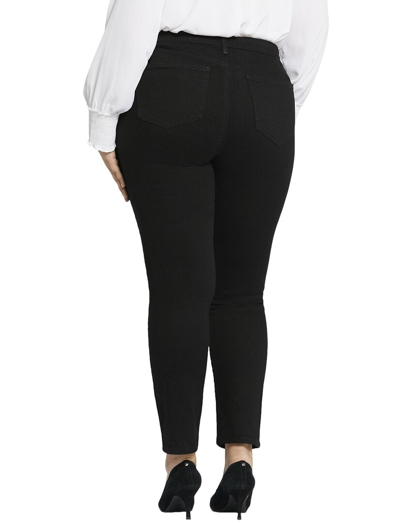 Nydj Plus Sheri Black Slim Jean