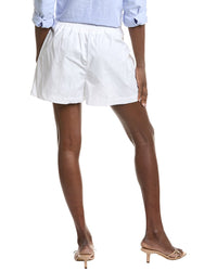 Susana Monaco Poplin Pleated Smocked Short