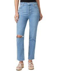 Paige Peace Out Broken Back Hem Stella Jean Blue 24" Waist