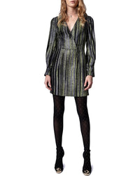 Zadig & Voltaire Rain Silk-Blend Dress Noir