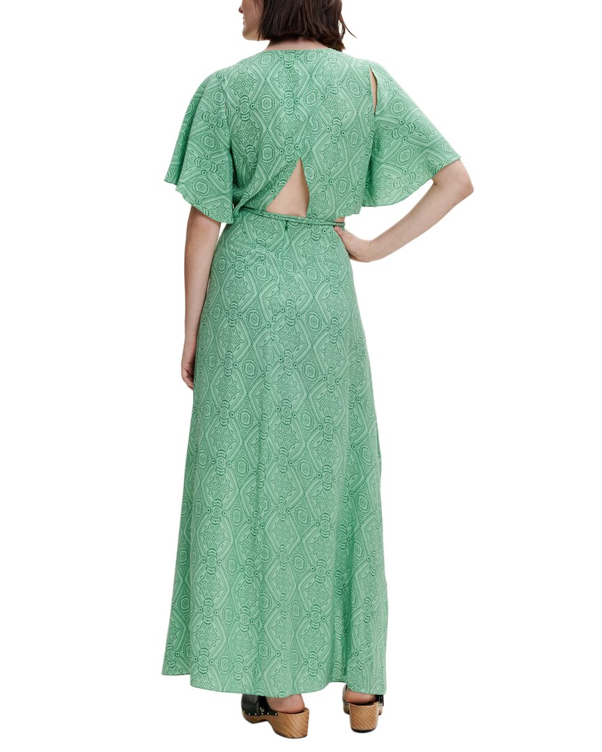 slim fit dress slacks Maje Rimaro Tie Waist Maxi Dress