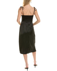 Reveriee Satin Midi Dress