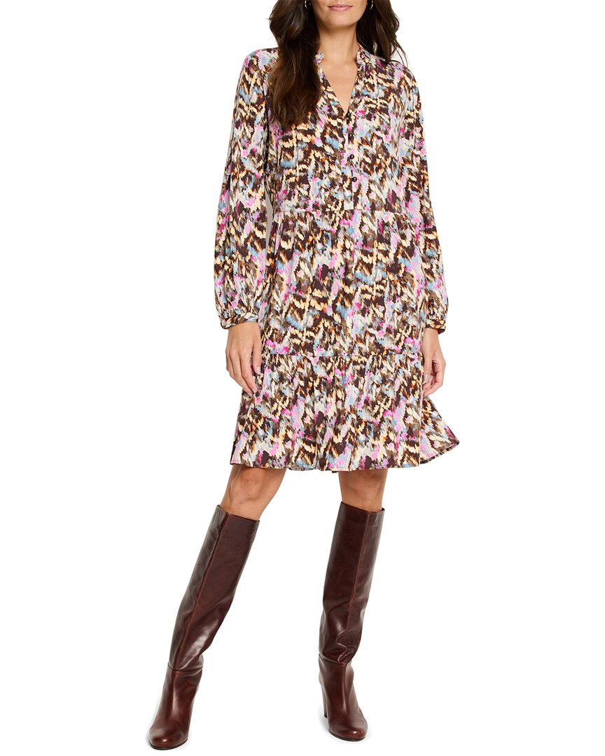 Nic + Zoe Painted Ikat Live In Dress Brown