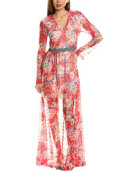 M Missoni Lace Maxi Dress Pink Regular 16 (XL)