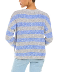 Autumn Cashmere Boucle Striped Wool & Cashmere-Blend Sweater