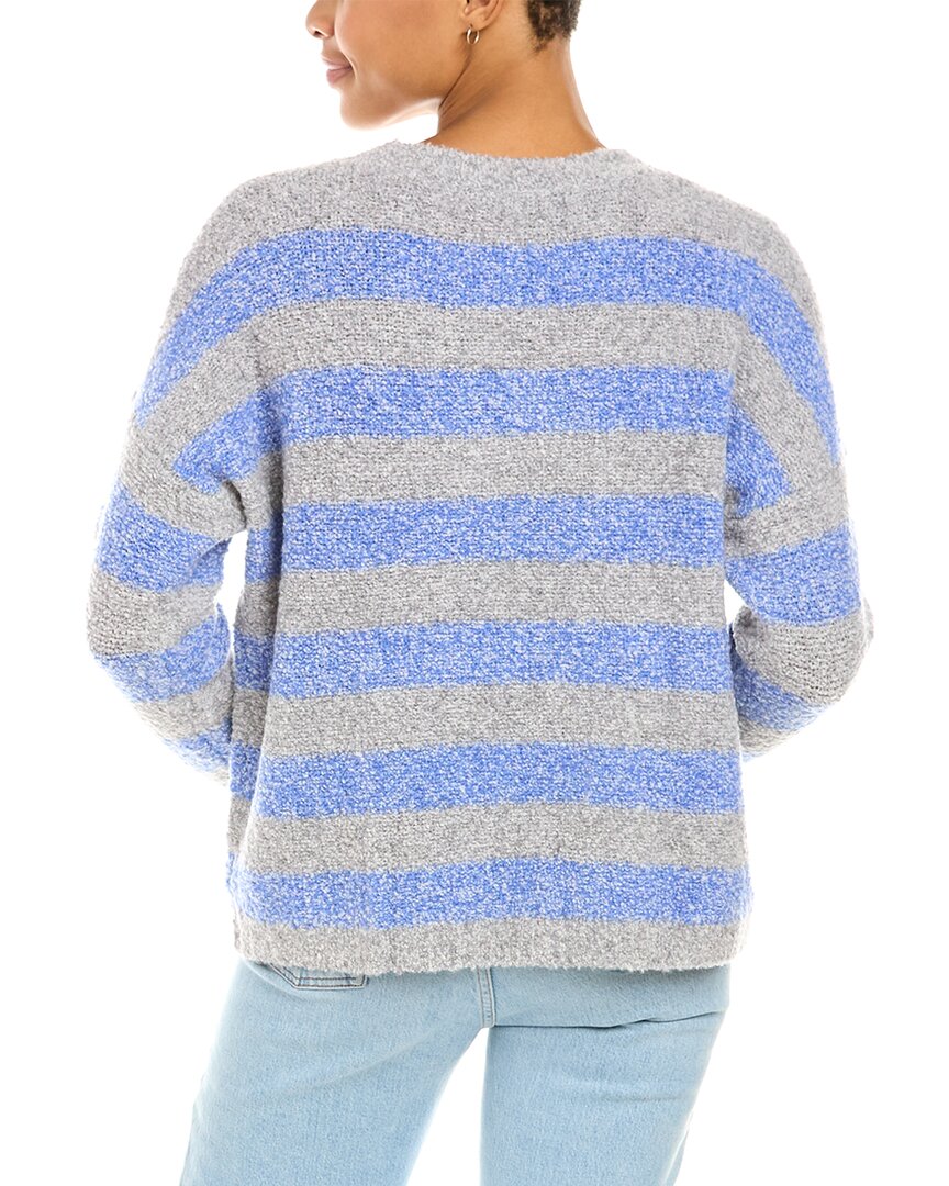 Autumn Cashmere Boucle Striped Wool & Cashmere-Blend Sweater