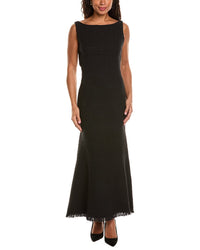 Oscar De La Renta Tweed Silk-Lined Midi Dress