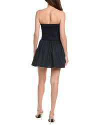Susana Monaco Poplin Tube Flared Mini Dress