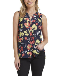 Nydj Pintuck Blouse Multi