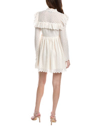 Rebecca Taylor Chevron Lace Mini Dress