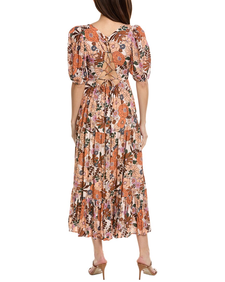 Saltwater Luxe Puff Sleeve Midi Dress