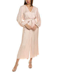 Elie Tahari Soft Pleat Jumpsuit Pink