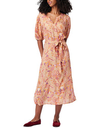 Roller Rabbit Amanda Luca Caftan Brown Multi Regular 0 (XS)