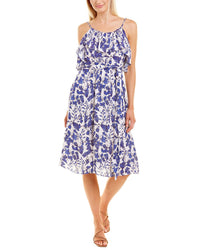Celina Moon Braided Strap Midi Dress Blue