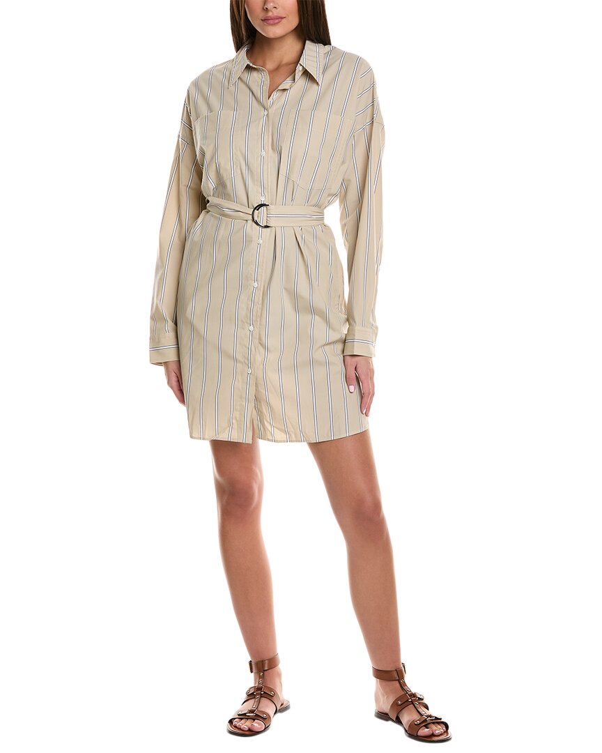 3.1 Phillip Lim Striped Shirtdress Beige 4