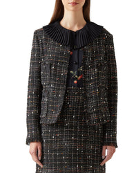 Lk Bennett Angelica Wool-Blend Jacket Multi