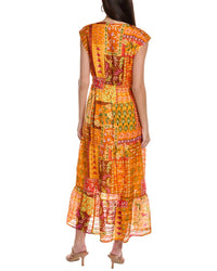 Marie Oliver Indy Linen-Blend Maxi Dress