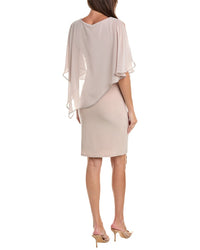 Joseph Ribkoff Chiffon Overlay Dress