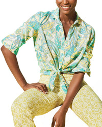 J.Mclaughlin Britt Linen Blouse