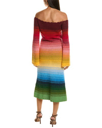 Oscar De La Renta Rainbow Ombre Sweaterdress