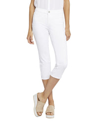 Nydj Crop Optic White Relaxed Jean White