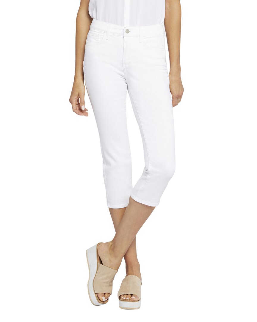 Nydj Crop Optic White Relaxed Jean White