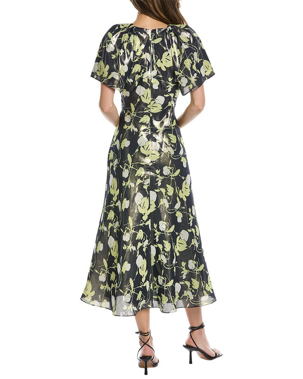 Tanya Taylor Evette Linen & Silk-Blend Dress