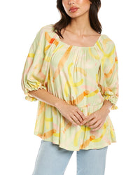 Aldo Martins Elbow Sleeve Top Yellow Regular 0 (XS)