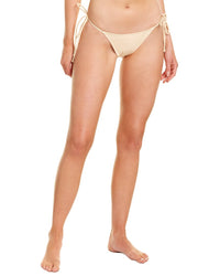 Sports Illustrated Swim String Bikini Bottom Brown Multi