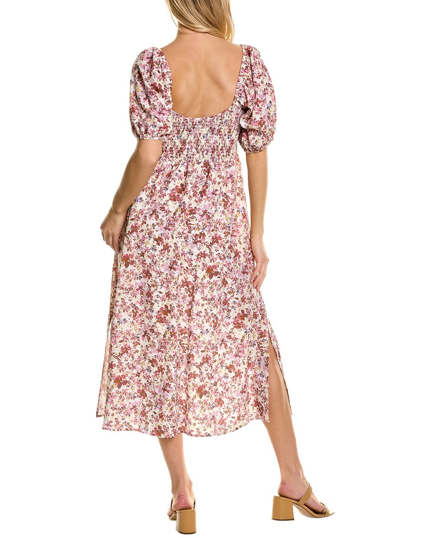 rosemary midi dress Auguste Rosemary Annastasia Linen-Blend Midi Dress