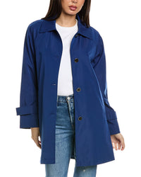 Via Spiga Womens Button Back Coat, Xs