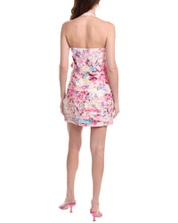 Hemant & Nandita Belted Linen-Blend Mini Dress