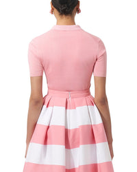 Carolina Herrera Silk-Blend Polo Shirt