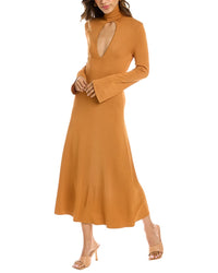 Cult Gaia Eli Midi Dress Brown Multi