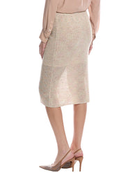Atm Anthony Thomas Melillo Spacedyed Linen-Blend Midi Skirt