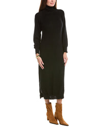 Brodie Cashmere Brodie Cashmere Wool & Cashmere-Blend Luxe Roll Neck Dress