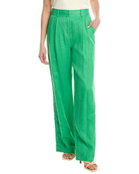 Simkhai Tavar Side Panel Linen Pant Green