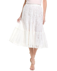 Valentino Lace Skirt White