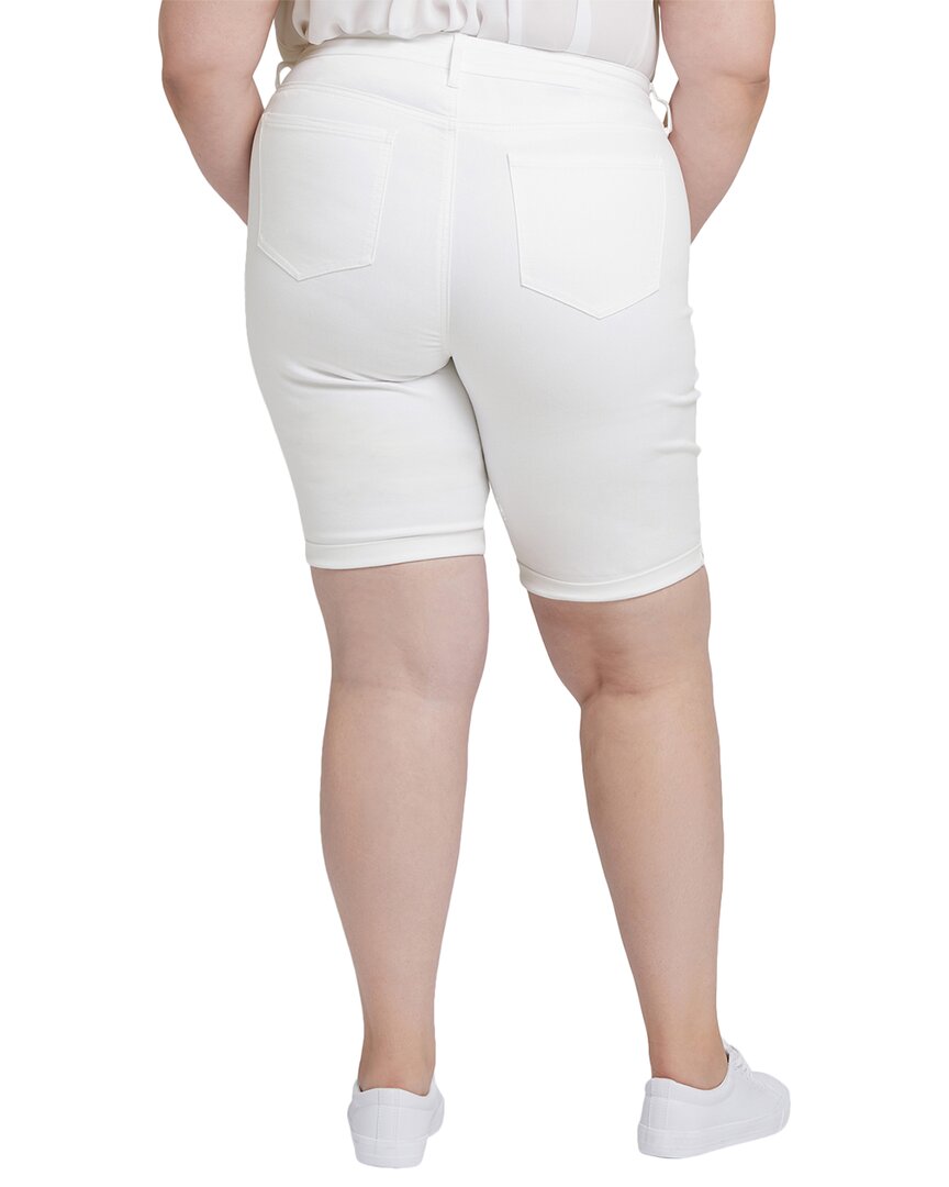 Nydj Plus Briella Optic White Short