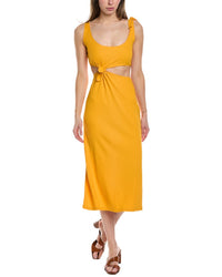 Sandro Sheath Dress Orange