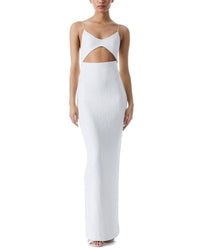 Alice + Olivia Valli Fitted Cutout Cami Midi Dress