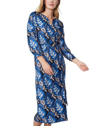 J.Mclaughlin Seville Silk-Blend Dress Regular 4 (S) Black