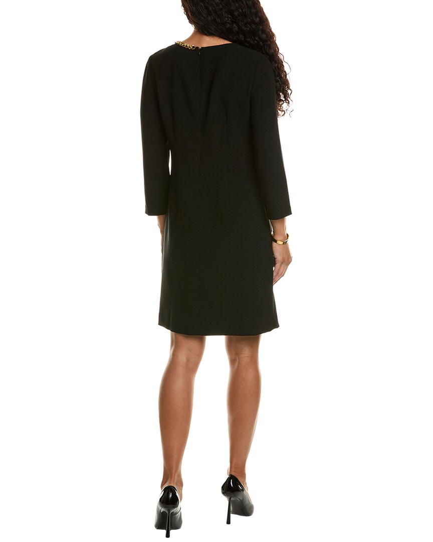 Elie Tahari Chain Trim Shift Dress