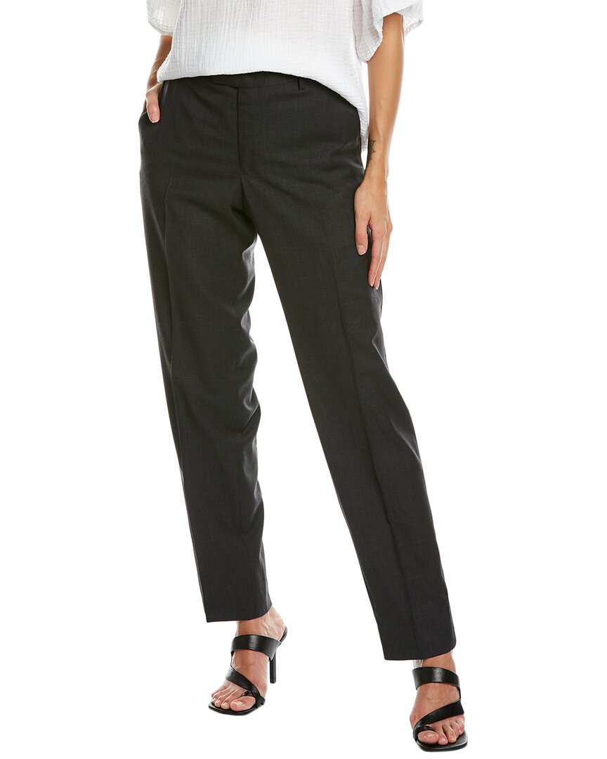 Iro Mitch Slim Wool-Blend Trouser Grey Multi
